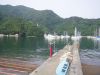 水門付近の堤防 水門付近の堤防